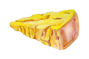 Parmigiano Reggiano Watercolor: Food Amp Crafts