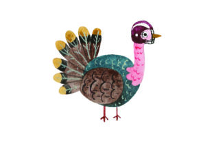 Turkey with Football Helmet: Thanksgiving Crafts Review